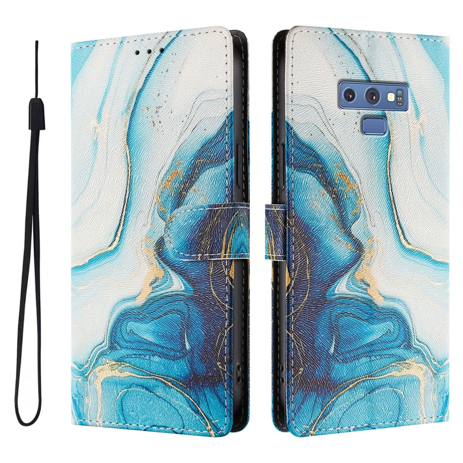 Foxdock Funda Tipo Cartera Para Samsung Galaxy Note 9 Con Soporte Y Correa – Diseño De Patrones Lindos