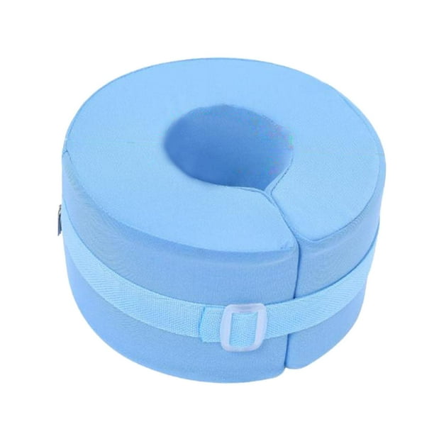 Cojín De Pie De Espuma De Donut Antiescaras Para La Recuperación Del Tobillo De La Rodilla Azul