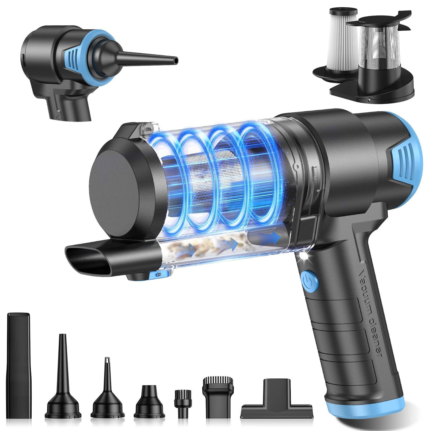 Aspirador Portátil Para Coche Kmm 16000pa Air Duster 120w