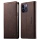 thumbnail image 1 of Funda Billetera de Cuero para [iPhone 15 Pro Max], Bloqueo RFID, Tarjetas y Soporte Café, 1 of 5
