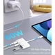 thumbnail image 3 of Adaptador USB C a USB 3 en 1 con conector para auriculares de 3,5 mm + OTG 60W PD, 3 of 8