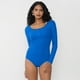 thumbnail image 3 of Body Mujer Manga Larga Botones Azul Corona, 3 of 5