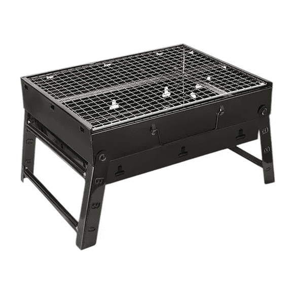 Parrilla Portátil Barbacoa Asado Grill Plegable Negra Carbon