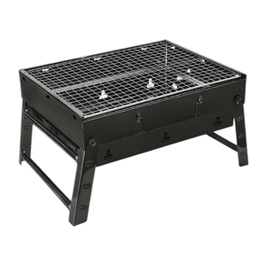 Genérico - Parrilla Portátil Barbacoa Asado Grill Plegable Negra Carbon