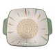 thumbnail image 2 of Pack 4 Plato Sopero Hondo Decorativ Diseño Flor Asa Cuadrado Crema Lisa, 2 of 2