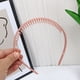 thumbnail image 2 of Diadema de plástico con dientes para mujer, diadema multicolor antideslizante con peine, banda para el cabello, accesorios suaves para el cabello, 2 of 5