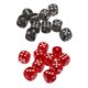 thumbnail image 4 of Paquete De 20 Puntos De Dados D6 De Seis Lados Acrílicos Para Juguetes De Juego De Mesa De Fiesta D & D TRPG, 4 of 5