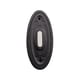 thumbnail image 1 of Timbre HOMEnhancements ovalado tradicional negro mate con cable, 1 of 6