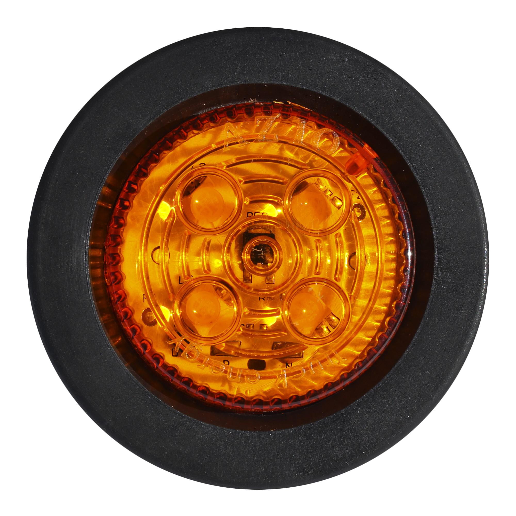 Gotek - Foco Trocha Led Ambar 2 1/2 Pulgadas Bi-volts Rampla- Camión