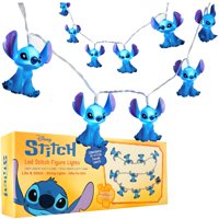 Cadena De Luces Led Disney Stitch, 10 Unidades, Batería De 1,5 M