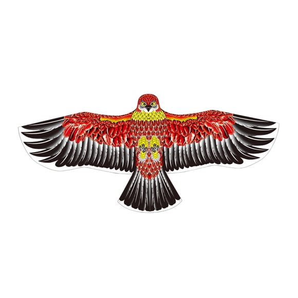 Cometa Eagle De 65 Pulgadas, Juego Familiar De Parque Fácil De Montar Para Principiantes, Patio De Playa, Color Beige Y Rojo