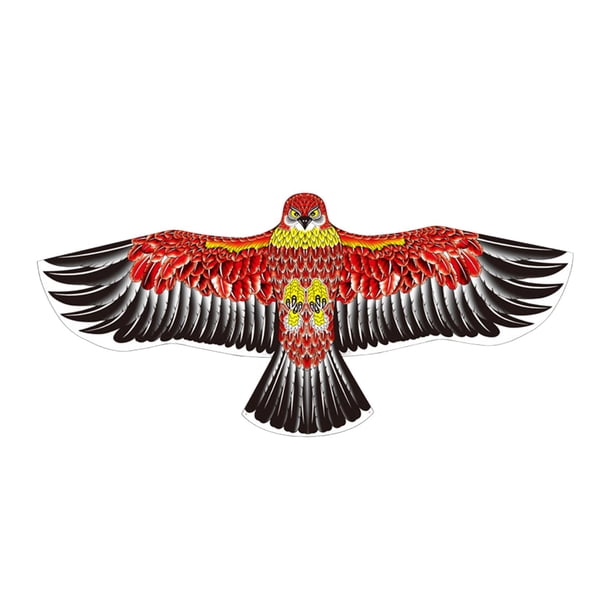 Cometa Eagle De 65 Pulgadas, Juego Familiar De Parque Fácil De Montar Para Principiantes, Patio De Playa, Color Beige Y Rojo