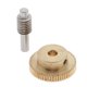 thumbnail image 2 of 0.5 Modulus Brass Worm Gear Wheel + Gear Shaft Set 60 Tooth, 2 of 5