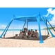 thumbnail image 1 of Carpa de playa Osoeri con protección solar UPF 50+, 3 x 3 m, grande, 1 of 7
