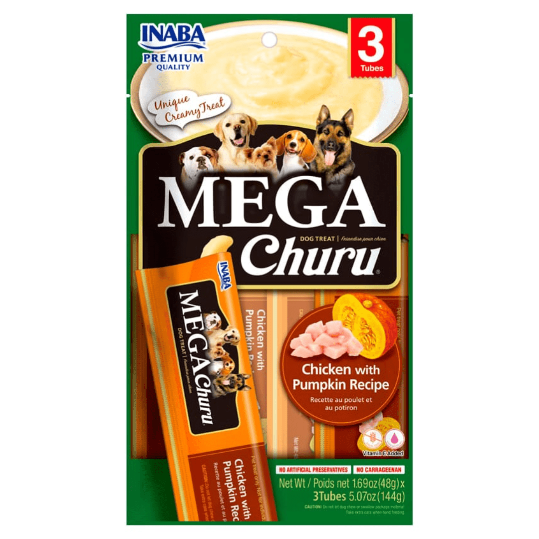 Inaba - Mega Churu Perro Pollo Con Zapallo (3 X 48 Grs)