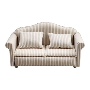 Magideal - Sofá Reclinable De Decoración Para El Hogar Para Casa De Muñecas A Escala 1/12 Para Niños Pequeños , Sofá Doble Sofá Grande