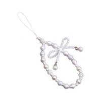 Bothyi - Cordón Colgante De La Caja Del Teléfono De La Correa Del Encanto Del Teléfono Con Cuentas Para Las Carteras Del Teléfono De La Cámara Blanco