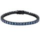 thumbnail image 1 of Pulsera de Moissanita de 4 Mm para Hombre y Mujeres Azul Real Color D Claridad VVS1 Pulsera de Tenis para Hombre Pulsera de Cadena de Diamantes de Plata Esterlina 925 Joyería 16-21 Cm, 1 of 10