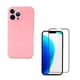 thumbnail image 1 of Carcasa Vidrio Compatible Con iPhone 14 Pro Max Rosado, 1 of 3