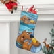 thumbnail image 2 of Laff-a-Lympics Tema: Calcetines de Navidad, fino lino blanco para colgar en escaleras y chimenea, decoración navideña para el hogar, regalo de Navidad.54cm×38cm, 2 of 5