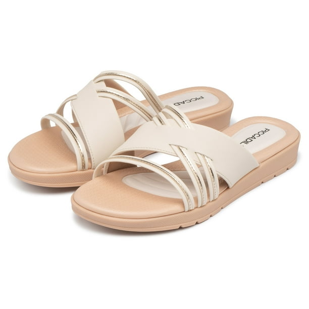 Sandalia Renata Hueso/Dorado 813 Piccadilly