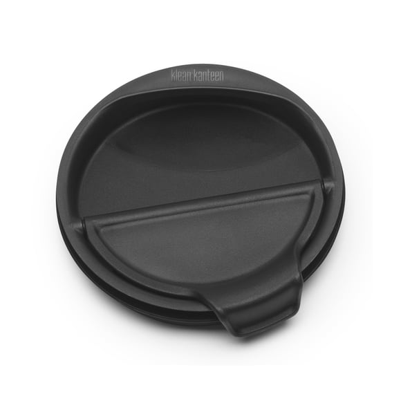 Tapa de contenedor Klean Kanteen Rise con tapa abatible de 90 mm, color negro