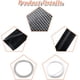 thumbnail image 2 of 7 piezas de accesorios ostentosos para coche, hombreras ostentosas, cubierta de manija de puerta con cristales de imitación, cubierta de palanca de cambios automática, cubierta de freno de mano, anill, 2 of 7