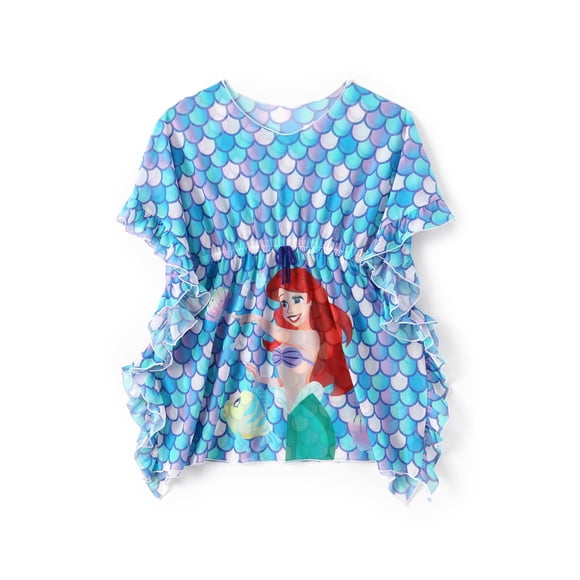 Traje de baño para cubrir a la princesa Ariel de Disney, niña de 4 a 7 años