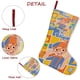thumbnail image 5 of Blippi Tema: Calcetines de Navidad, fino lino blanco para colgar en escaleras y chimenea, decoración navideña para el hogar, regalo de Navidad. 54cm × 38cm, 5 of 5