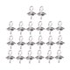 thumbnail image 4 of 20 piezas de plata 925 colgante de perlas ojo de la fianza perno ojo conector 6 mm, 4 of 5