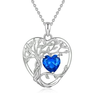 Heshpaws - Collar Con Colgante De Corazón De Plata De Ley