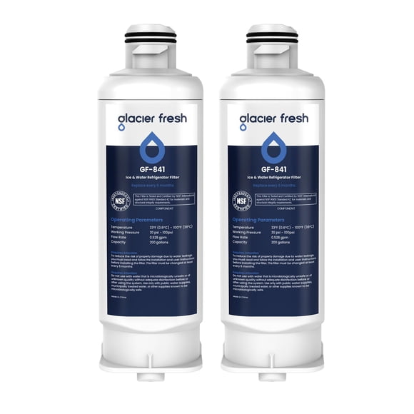 Filtros de agua para refrigerador GLACIER FRESH de repuesto (paquete de 2)