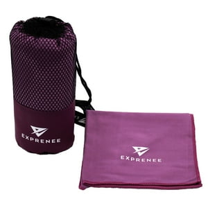 Exprenee - Set 3 Toalla Microfibra Natacion Viaje Trekking Purpura