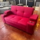 thumbnail image 3 of Sofá Cama Lino Burdeo Elite 2 Plazas con Puffs y Respaldo Reclinable, 3 of 4