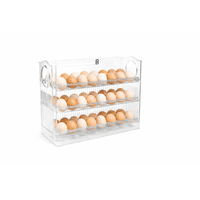Baima - Organizador De Huevos Transparente 3 Niveles Para Refrigerador Capacidad 30 Huevos