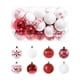thumbnail image 5 of 34x Adornos de bolas de Navidad, Bolas decorativas de Navidad, Bolas colgantes para árboles de Navidad, Juego de adornos para decoración de árboles de oro rojo, 5 of 5