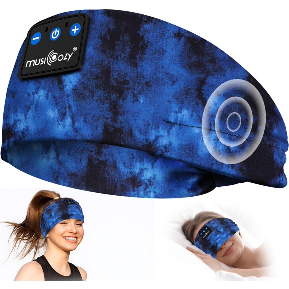 Auriculares MUSICOZY Bluetooth con Banda para Dormir Tie-Dye