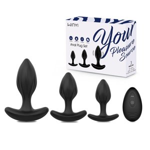 Winyi - Plug Anal Vibrador Prostático Set Masajeador Control