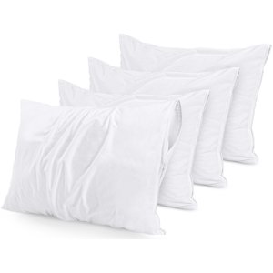 Protectores De Almohada Utopia Bedding, Impermeables, Estándar, Paquete De 4