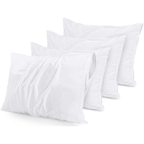 Protectores De Almohada Utopia Bedding, Impermeables, Estándar, Paquete De 4