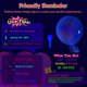thumbnail image 2 of Globos UV HiFOL 100 uds 30 cm Azul fluorescente, 2 of 7