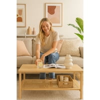 Velazio - Mesa De Centro Estilo Ratán