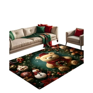 Tengfei - Alfombra Navidad Para Living O Comedor 180Cm X 200 Cm