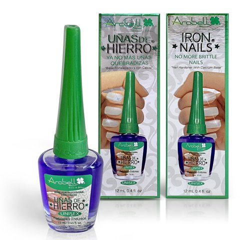 Fortalecedor De Uñas Arobell Iron Nails, Endurecedor De Uñas Transparente