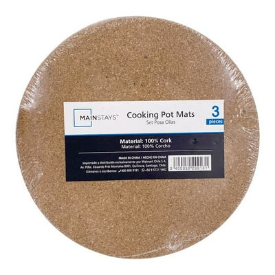 Set 3 Posa Ollas De Corcho Café  Mainstays