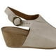 thumbnail image 4 of Sandalia Exs Cuña Cuero Beige, 4 of 5