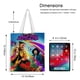 thumbnail image 5 of That Girl Lay Lay Bolso de tela con estampado de lienzo para mujer, bolsa de compras reutilizable y estética, con cremallera interior, regalo para mujer, 35 × 40 cm., 5 of 6