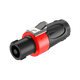 thumbnail image 1 of Conector hembra de speakon 4 polos Rojo, contactos plateados, 1 of 3