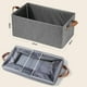 thumbnail image 2 of 3 X Bolsas Organizador Ropa Caja Plegable Asa Almacenamiento Gris Oscuro Liso, 2 of 7