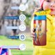 thumbnail image 5 of Jonny Quest Botella de Agua con Tapa Pop Top de Un Toque, Acero Inoxidable, a Prueba de Fugas, para Deportes, Botella Infantil azul 12 oz, 5 of 6